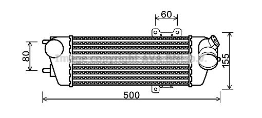 AVA QUALITY COOLING tarpinis suslėgto oro aušintuvas, kompresorius HY4227